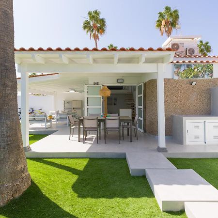 Aquarium Bungalow Private Jacuzzi, 3 Bedrooms, Ac And Bikes Maspalomas  Bagian luar foto