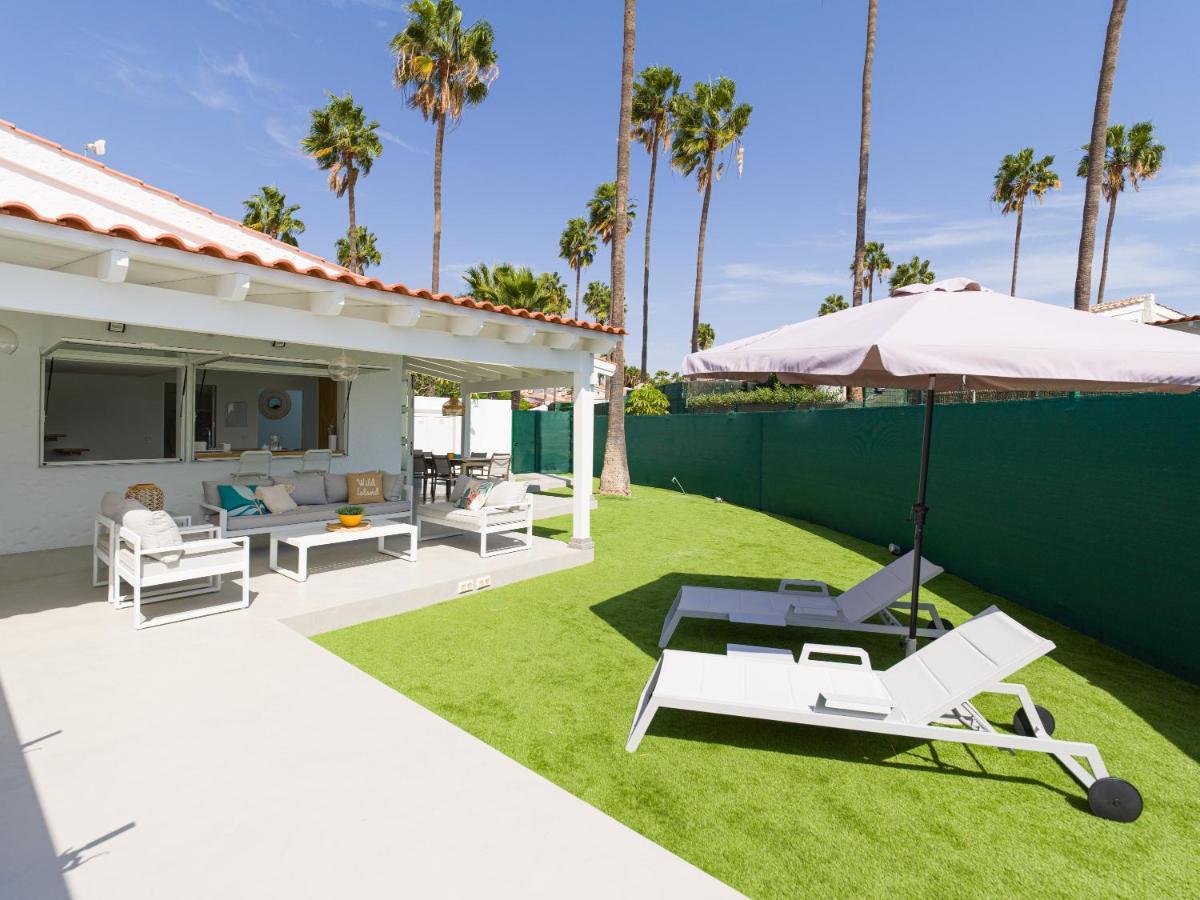 Aquarium Bungalow Private Jacuzzi, 3 Bedrooms, Ac And Bikes Maspalomas  Bagian luar foto